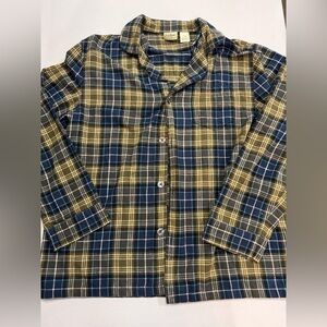 L.L. Bean Plaid Shirt in Blue and Olive